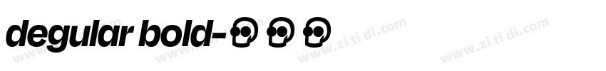 degular bold字体转换